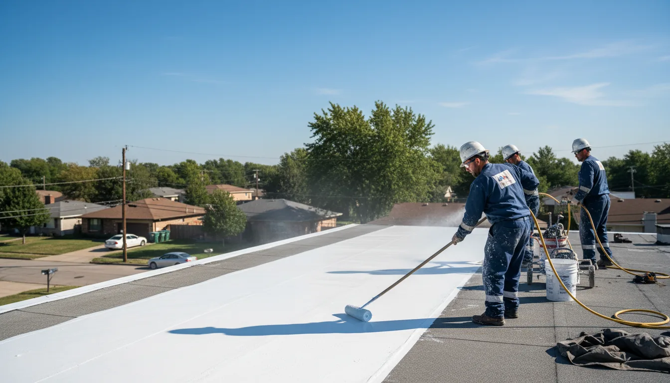 Commercial roof coating in Humphrey, AR near me